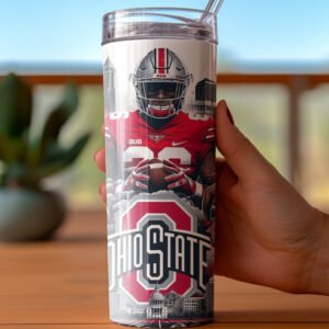 Ohio state college football team tumbler